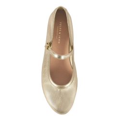 Ballerines & Slippers | JULES & JENN Babies Plates Cuir Metallise Dore