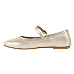 Ballerines & Slippers | JULES & JENN Babies Plates Cuir Metallise Dore