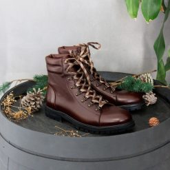 Boots | JULES & JENN Boots Montagne Cuir Marron