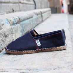 Espadrilles | JULES & JENN Espadrilles Toile Jean En Chanvre Bleu Bleu/Rouge