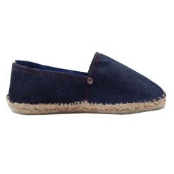 Espadrilles | JULES & JENN Espadrilles Toile Jean En Chanvre Bleu Bleu/Rouge