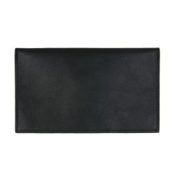 Petite Maroquinerie | JULES & JENN Pochette Enveloppe Cuir Upcycle Argente Noir/Gris