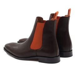 Boots | JULES & JENN Chelsea Boots Cuir Marron Orange Marron/Orange