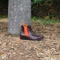 Boots | JULES & JENN Chelsea Boots Cuir Marron Orange Marron/Orange