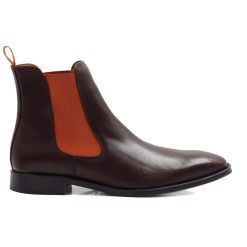 Boots | JULES & JENN Chelsea Boots Cuir Marron Orange Marron/Orange