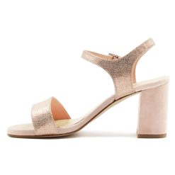 Sandales | JULES & JENN Sandales A Talon Cuir Champagne