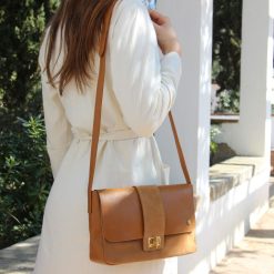 Sacs A Main | JULES & JENN Sac Bandouliere Cuir Camel