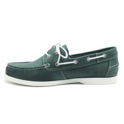 Chaussures Bateau | JULES & JENN Chaussures Bateau Cuir Vert