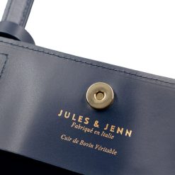 Sacs A Main | JULES & JENN Sac Cabas Cuir Bleu