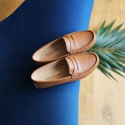 Mocassins & Derbies | JULES & JENN Mocassins Cuir Graine Camel