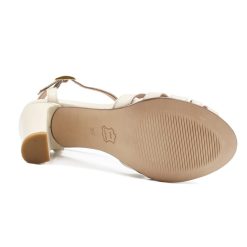 Sandales | JULES & JENN Sandales Talon Brides Cuir Creme