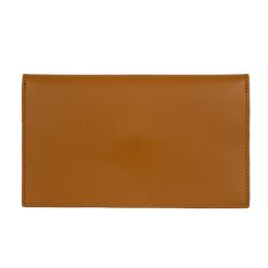 Petite Maroquinerie | JULES & JENN Pochette Enveloppe Cuir Upcycle Cognac