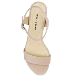 Sandales | JULES & JENN Sandales Moyen Talon Daim Beige