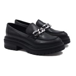 Mocassins & Derbies | JULES & JENN Mocassins Crantes Cuir Noir