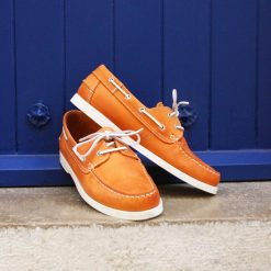 Chaussures Bateau | JULES & JENN Chaussures Bateau Cuir Orange Orange Brique