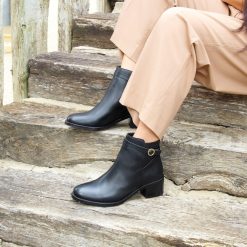 Bottines & Bottes | JULES & JENN Bottines Cavalieres Cuir Noir