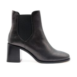 Bottines & Bottes | JULES & JENN Bottines Chelsea Talon Cuir Irise Noir