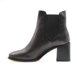 Bottines & Bottes | JULES & JENN Bottines Chelsea Talon Cuir Irise Noir