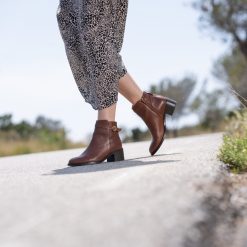 Bottines & Bottes | JULES & JENN Bottines Cavalieres Cuir Camel