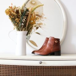 Bottines & Bottes | JULES & JENN Bottines Cavalieres Cuir Camel