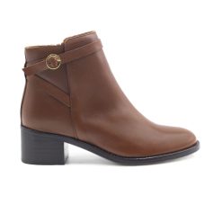 Bottines & Bottes | JULES & JENN Bottines Cavalieres Cuir Camel