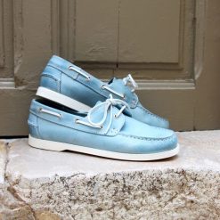 Chaussures Bateau | JULES & JENN Chaussures Bateau Cuir Bleu Clair