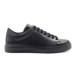 Baskets | JULES & JENN Tennis Lacet Cuir Noir