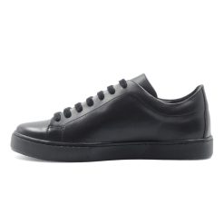 Baskets | JULES & JENN Tennis Lacet Cuir Noir