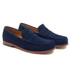 Mocassins | JULES & JENN Mocassins Urbains Cuir Daim Bleu Bleu Marine