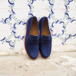 Mocassins | JULES & JENN Mocassins Urbains Cuir Daim Bleu Bleu Marine