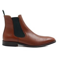 Boots | JULES & JENN Chelsea Boots Cuir Cognac Vert Cognac/Vert