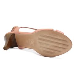 Sandales | JULES & JENN Sandales Talon Vintage Cuir Rose