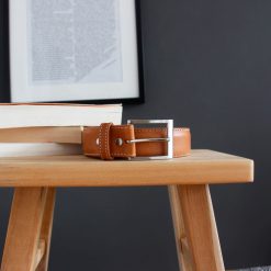 Ceintures | JULES & JENN Ceinture Classique Cuir Cognac