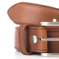 Ceintures | JULES & JENN Ceinture Classique Cuir Cognac