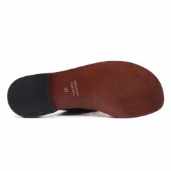 Sandales | JULES & JENN Mules Plates Cuir Noir