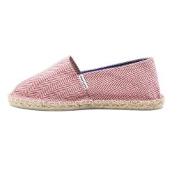 Espadrilles | JULES & JENN Espadrilles Coton Upcycle Blanc Rouge Blanc/Rouge