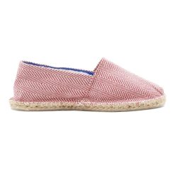 Espadrilles | JULES & JENN Espadrilles Coton Upcycle Blanc Rouge Blanc/Rouge