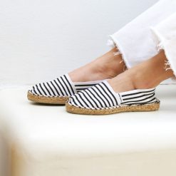 Espadrilles | JULES & JENN Espadrilles Toile Coton Noir Dore Noir/Dore