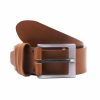 Ceintures | JULES & JENN Ceinture Casual Cuir Marron Cognac