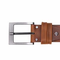 Ceintures | JULES & JENN Ceinture Casual Cuir Marron Cognac