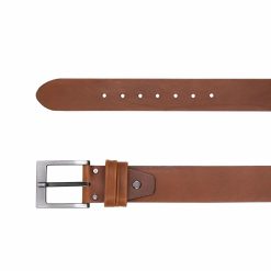 Ceintures | JULES & JENN Ceinture Casual Cuir Marron Cognac