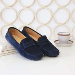 Mocassins & Derbies | JULES & JENN Mocassins Cuir Daim Bleu