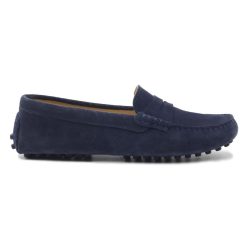 Mocassins & Derbies | JULES & JENN Mocassins Cuir Daim Bleu