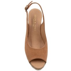 Sandales | JULES & JENN Espadrilles Slingback Recyclees Camel