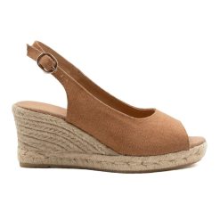 Sandales | JULES & JENN Espadrilles Slingback Recyclees Camel