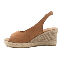 Sandales | JULES & JENN Espadrilles Slingback Recyclees Camel