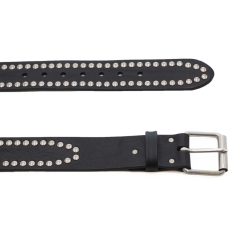 Ceintures | JULES & JENN Ceinture Cloutee Cuir Noir