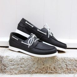 Chaussures Bateau | JULES & JENN Chaussures Bateau Cuir Noir