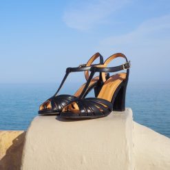 Sandales | JULES & JENN Sandales Talon Brides Cuir Noir