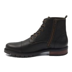 Boots | JULES & JENN Ranger Boots Cuir Graine Kaki